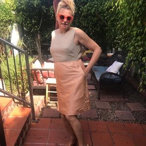 J crew linen and silk dress